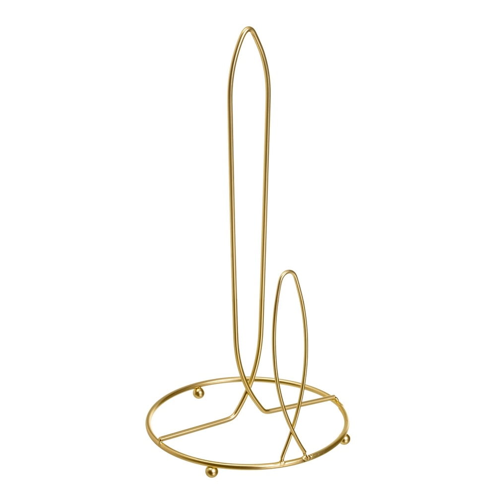 Metalowy stojak na ręczniki papierowe w kolorze złota ø 16 cm – Casa Selección