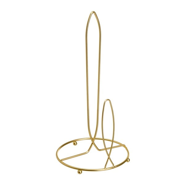 Metalowy stojak na ręczniki papierowe w kolorze złota ø 16 cm – Casa Selección