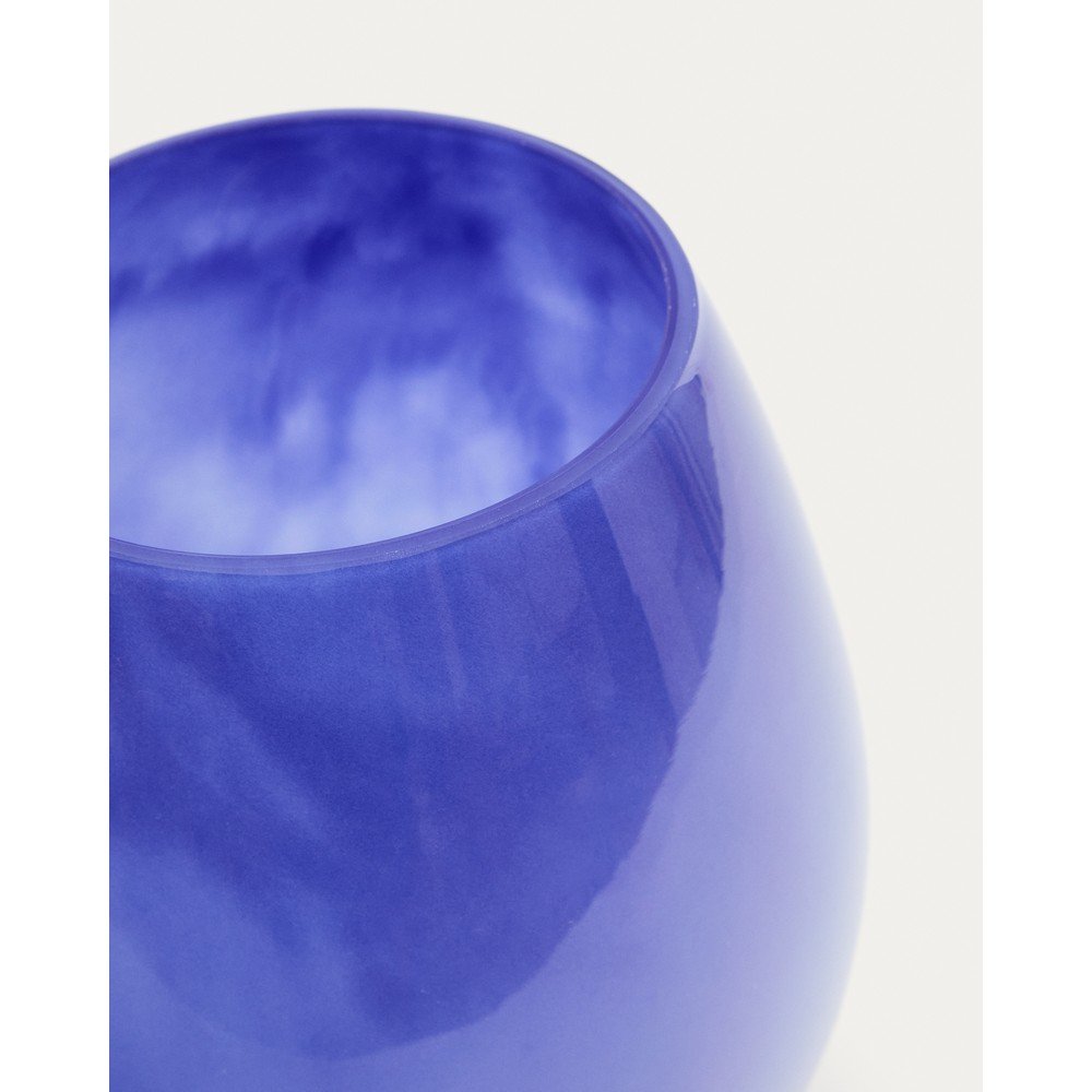Niebieski szklany wazon (wysokość 21 cm) Kelse – Kave Home (zdjęcie 5)