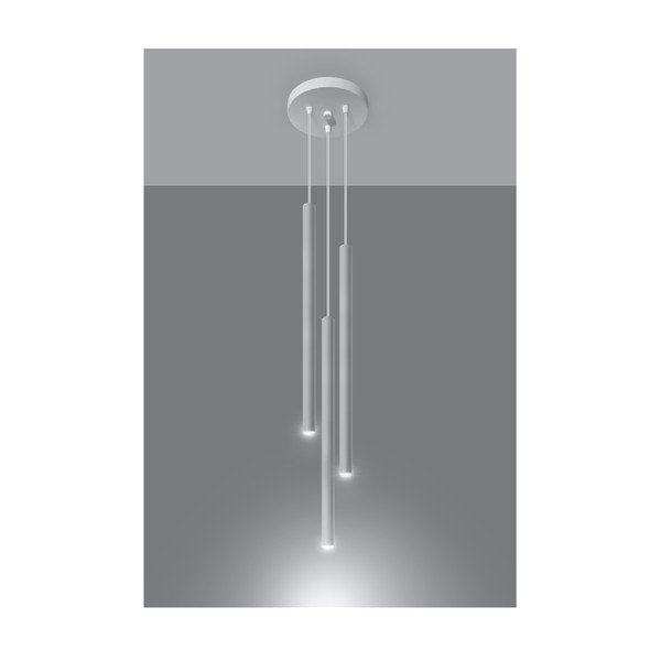 Biała metalowa lampa wisząca ø 20 cm Fideus – Sollux-image-1