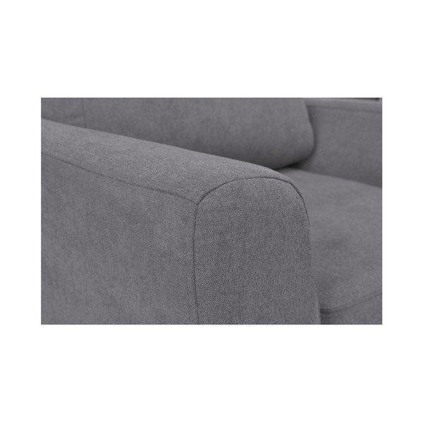 Szary fotel z jasnymi nogami Mazzini Sofas Flower-image-3