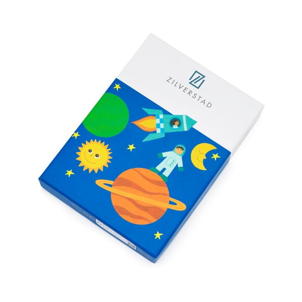 Sztućce dla dzieci ze stali nierdzewnej w kolorze srebra 4 szt. Space – Zilverstad-image-4