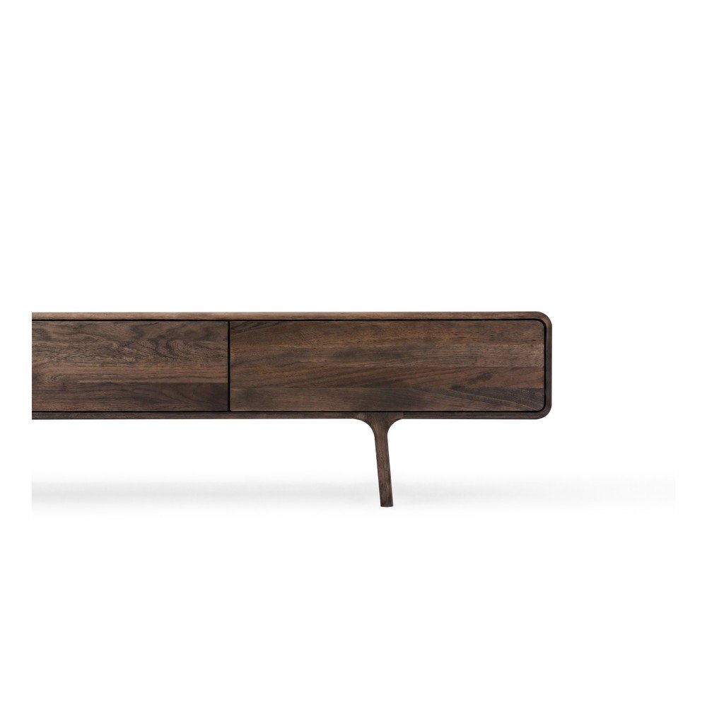 Brązowa szafka pod TV z litego drewna dębowego 220x45x45 cm Fawn – Gazzda (zdjęcie 10)