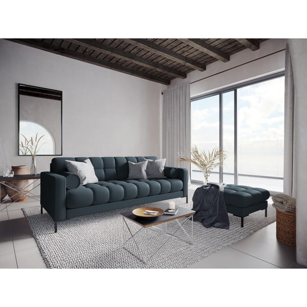 Niebieska sofa 217 cm Bali – Cosmopolitan Design-image-1