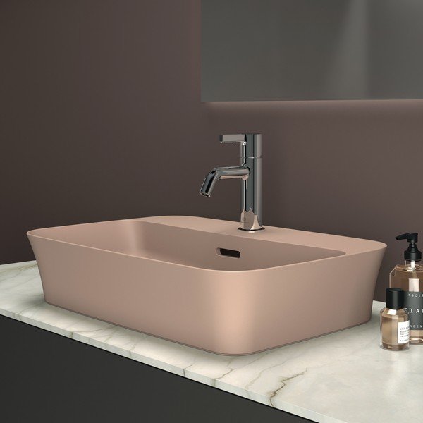 Jasnoróżowa ceramiczna umywalka 55x38 cm Ipalyss – Ideal Standard-image-1