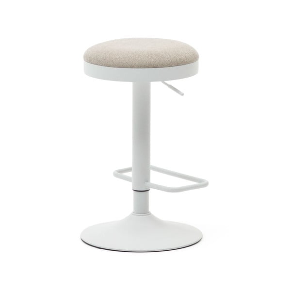 Beżowe tapicerowane hokery zestaw z regulowaną wysokością 2 szt. (wysokość siedziska 53,5 cm) Zaib – Kave Home-image-4