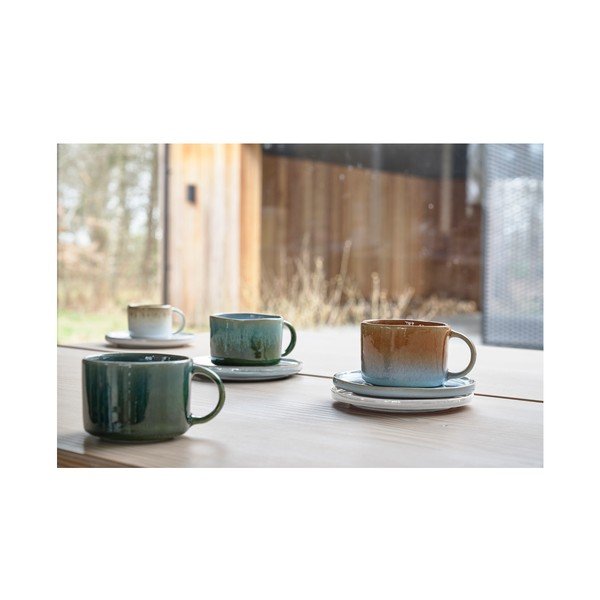 Kremowe kamionkowe kubki zestaw 2 szt. na espresso 80 ml Styles – Villa Collection-image-2
