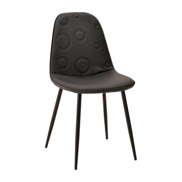 Czarne krzesło InArt Elegant Circles