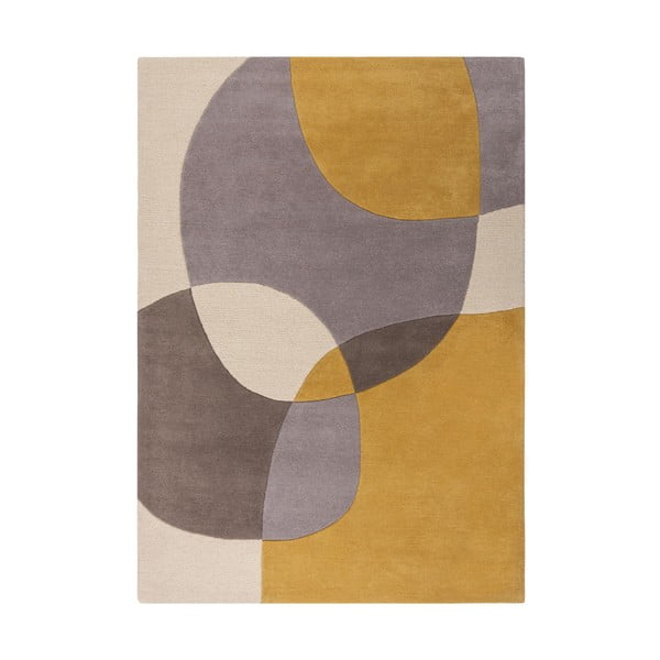 Wełniany dywan w kolorze ochry 230x160 cm Glow – Flair Rugs