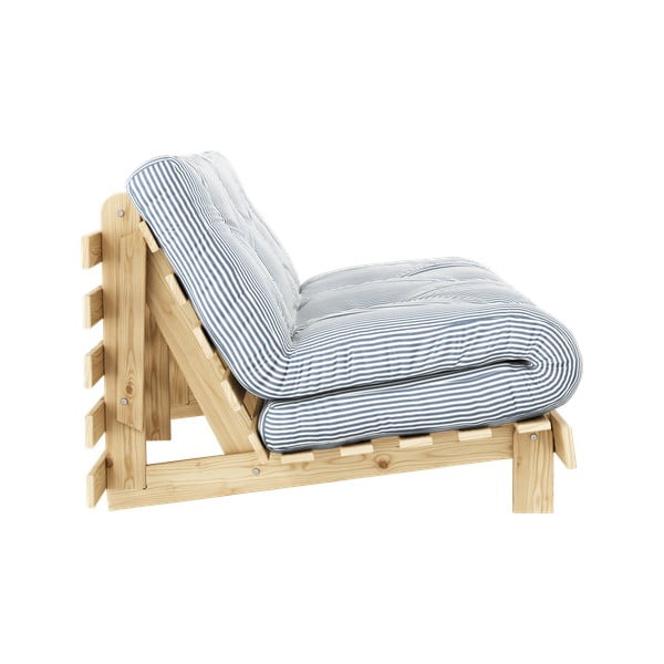 Biała/jasnoniebieska rozkładana sofa 160 cm Roots - Karup Design-image-3