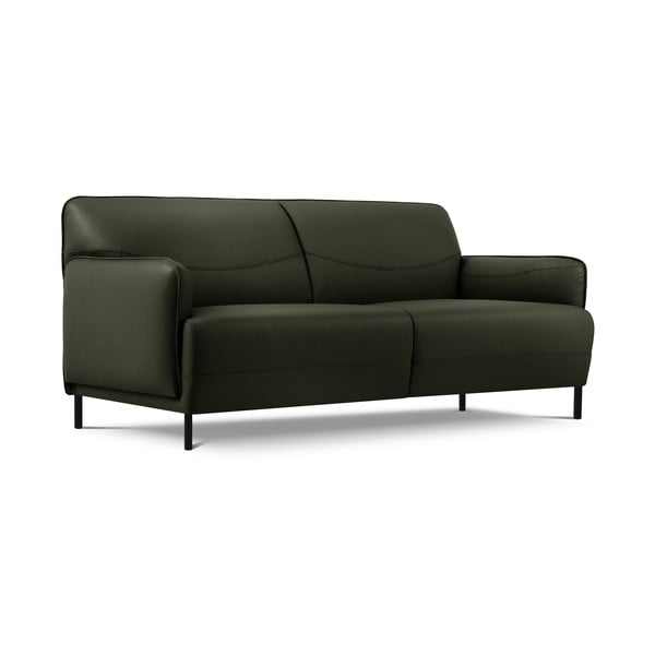 Zielona skórzana sofa Windsor & Co Sofas Neso, 175x90 cm-image-2