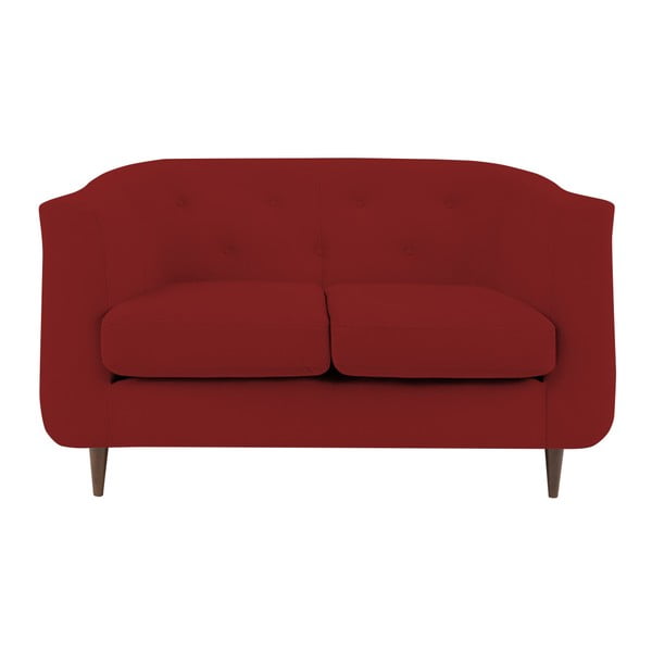 Czerwona sofa Kooko Home Love, 125 cm