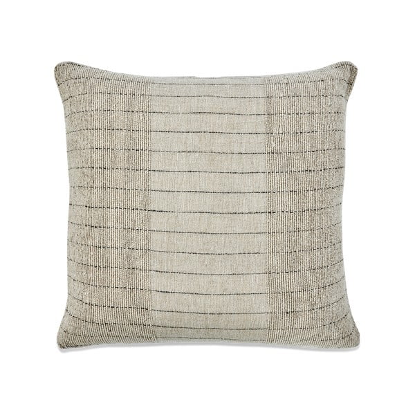 Beżowa poszewka na poduszkę z bawełny i lnu Nkuku Mayla, 80x80 cm