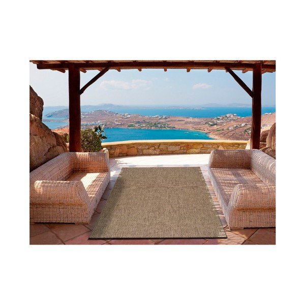 Ciemnobeżowy dywan odpowiedni na zewnątrz Universal Jaipur Beige Daro, 80x150 cm-image-1