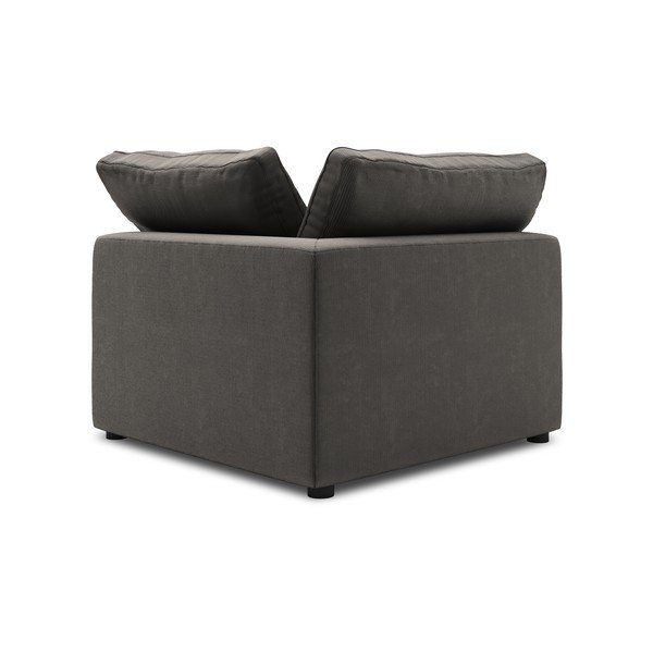 Ciemnobrązowa dwustronna narożna część sztruksowej sofy modułowej Windsor & Co Sofas Galaxy-image-2