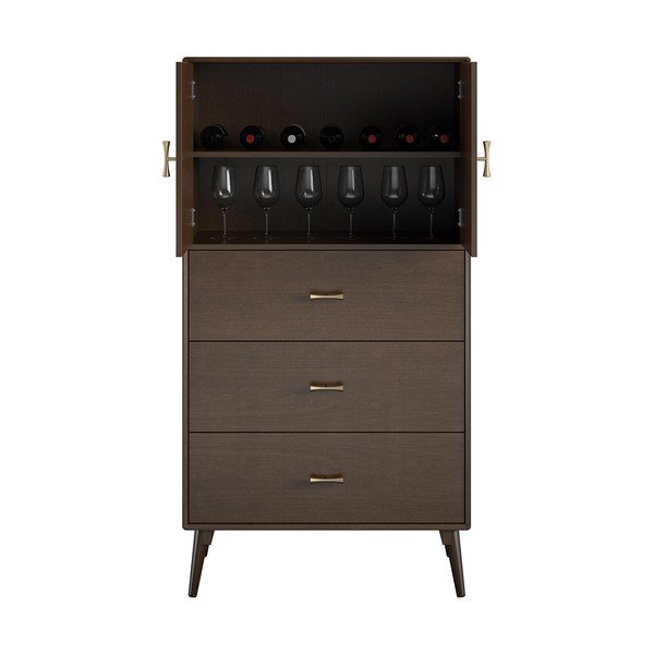 Wysoka komoda w dekorze orzecha 81x152 cm Brittany – Novogratz-image-4