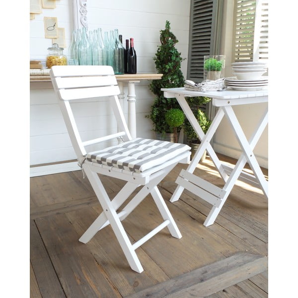 Krzesło z poduszką Folding White
