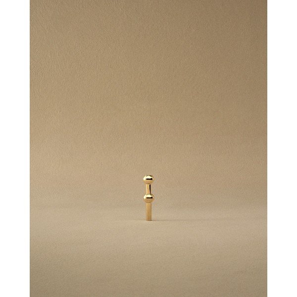 Metalowy wazon w kolorze mosiądzu (wysokość 10 cm) Nagel – STOFF Nagel-image-4