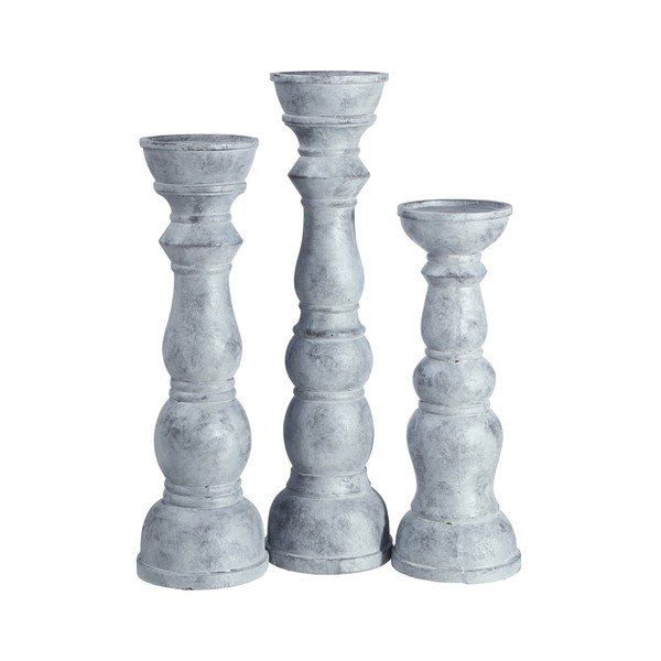 Szary świecznik ceramiczny Tradition-image-3