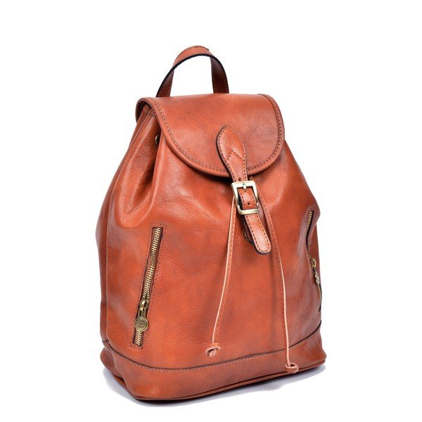 Brązowy skórzany plecak Sofia Cardoni Cindy-image-2