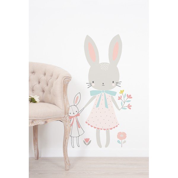 Naklejka dziecięca 58x90 cm Little Miss Rabbit – Lilipinso-image-1