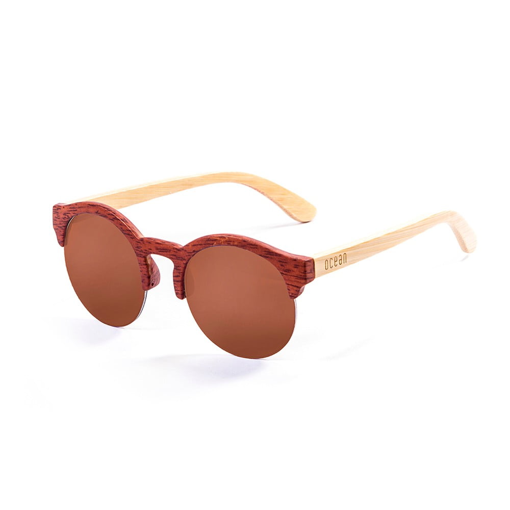 Bambusowe okulary przeciwsłoneczne z brązowymi szkłami Ocean Sunglasses Sotavento Rios