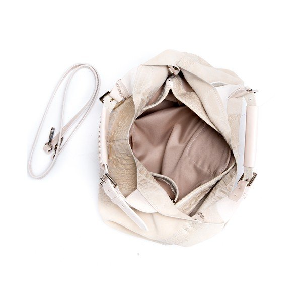 Skórzana torebka Roberta M. 820 Beige-image-3