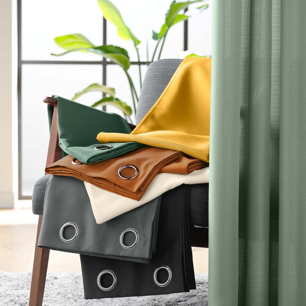 Zielona zasłona 140x280 cm Soline – douceur d'intérieur (zdjęcie 7)