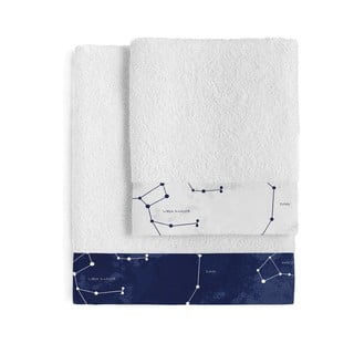 Zestaw 2 bawełnianych ręczników Blanc Cosmos