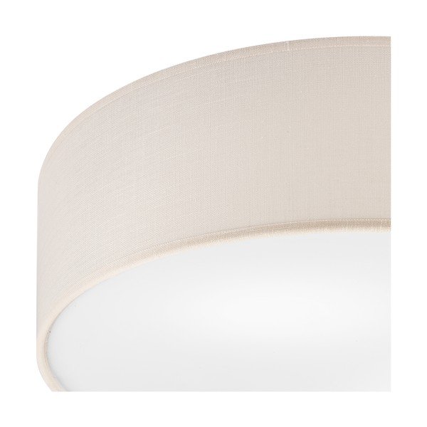 Kremowa lampa sufitowa z tekstylnym kloszem ø 45 cm Vivian – LAMKUR-image-3