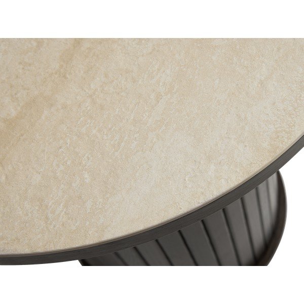 Okrągły stolik z ceramicznym blatem ø 50 cm Enna – Unique Furniture-image-1