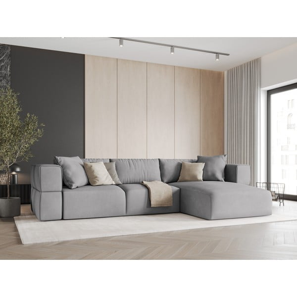 Jasnoszary narożnik (prawostronny) Esther – Milo Casa-image-1