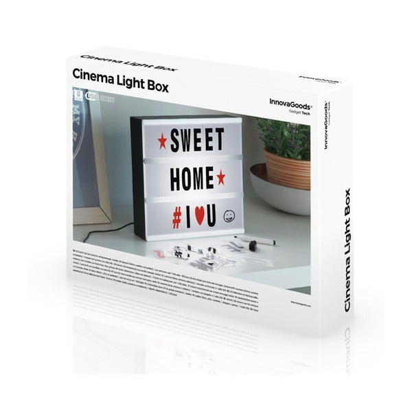 Tablica świetlna z literkami i długopisem InnovaGoods Cinema Box-image-3