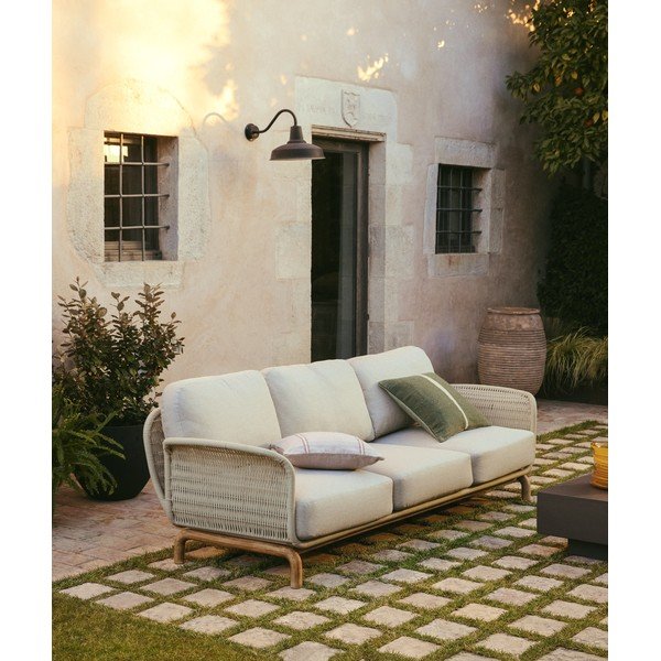 Beżowa tapicerowana sofa ogrodowa Alipa – Kave Home-image-1