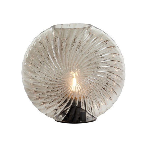 Jasnoszara lampa stołowa (wysokość 20 cm) Milado – Light & Living-image-1