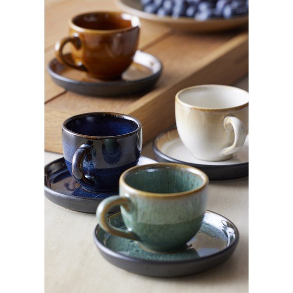 Czarno-niebieska ceramiczna filiżanka na espresso 70 ml Gastro Dark Blue/Black – Bitz-image-1