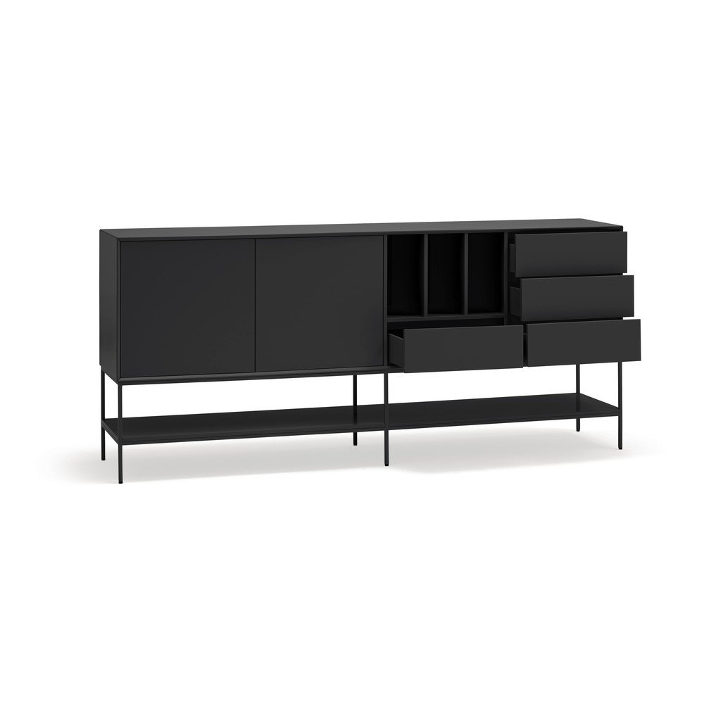 Czarna komoda 220x98x45 cm Platt – Teulat (zdjęcie 11)