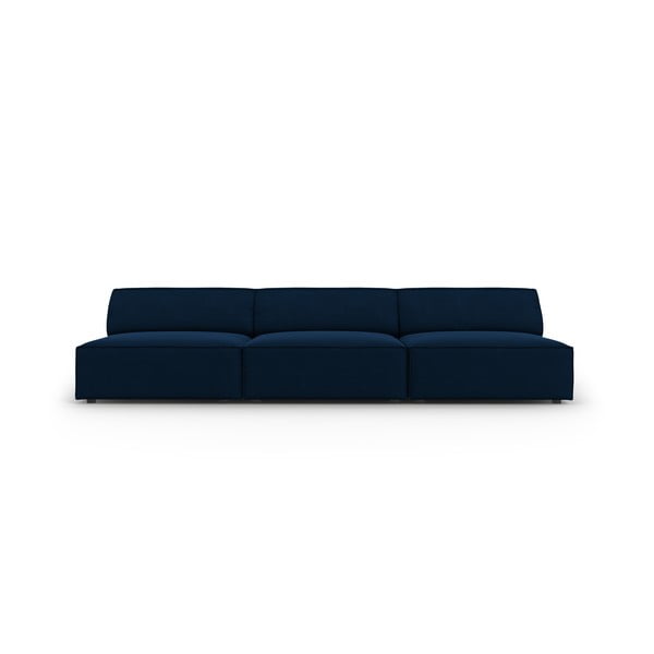 Ciemnoniebieska aksamitna sofa 240 cm Jodie – Micadoni Home