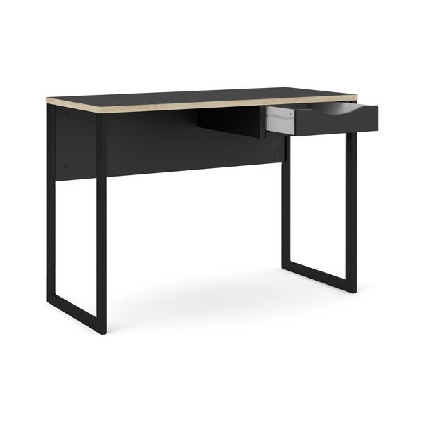 Czarne biurko Tvilum Function Plus, 110 x 48 cm-image-3