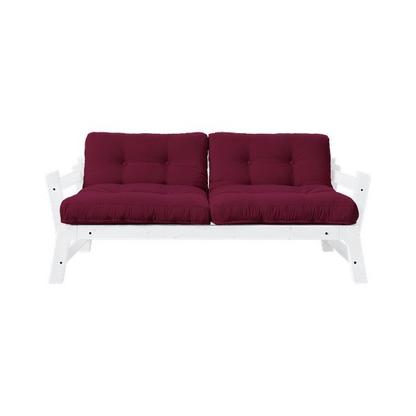Sofa rozkładana Karup Design Step White/Light Bordeaux
