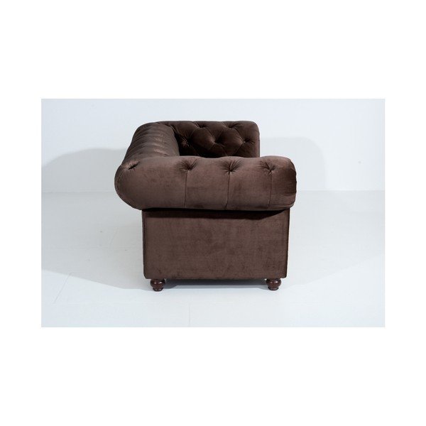 Ciemnobrązowa sofa Max Winzer Orleans Velvet, 196 cm-image-4