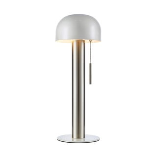 Lampa stołowa w kolorze srebra i bieli (wysokość 46 cm) Costa – Markslöjd