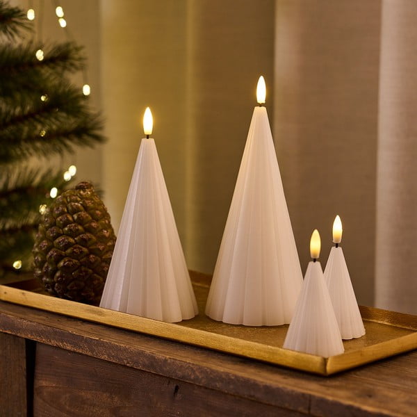 Białe świąteczne dekoracje świetlne 2 szt. ø 6 cm Laura – Sirius-image-2