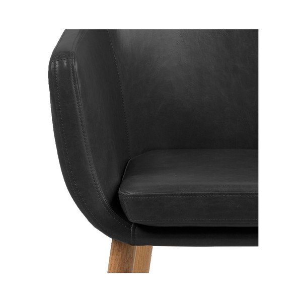 Czarny fotel Actona Nora-image-1