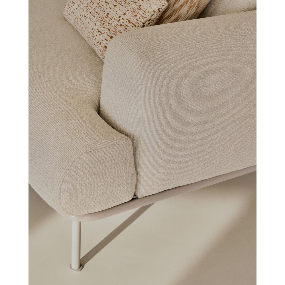 Beżowa sofa z tkaniny szenilowej 234 cm Aurum – Kave Home (zdjęcie 4)