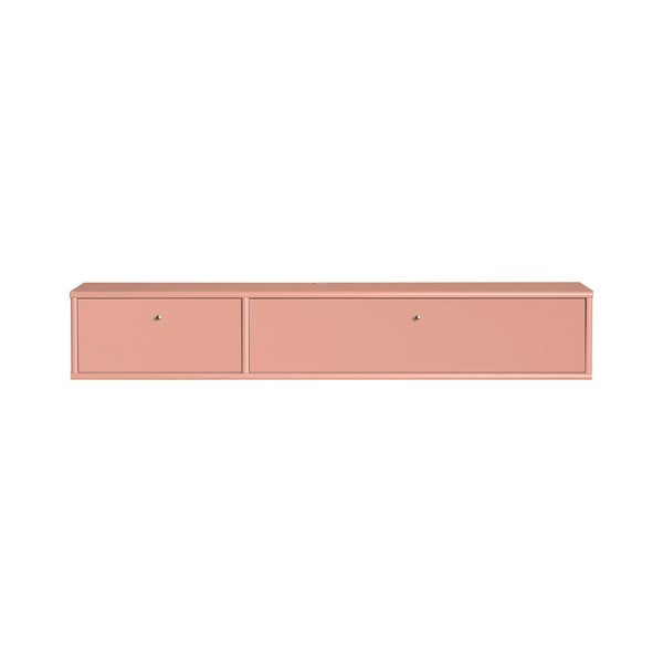 Różowa szafka pod TV 136x22x32,5 cm Mistral – Hammel Furniture