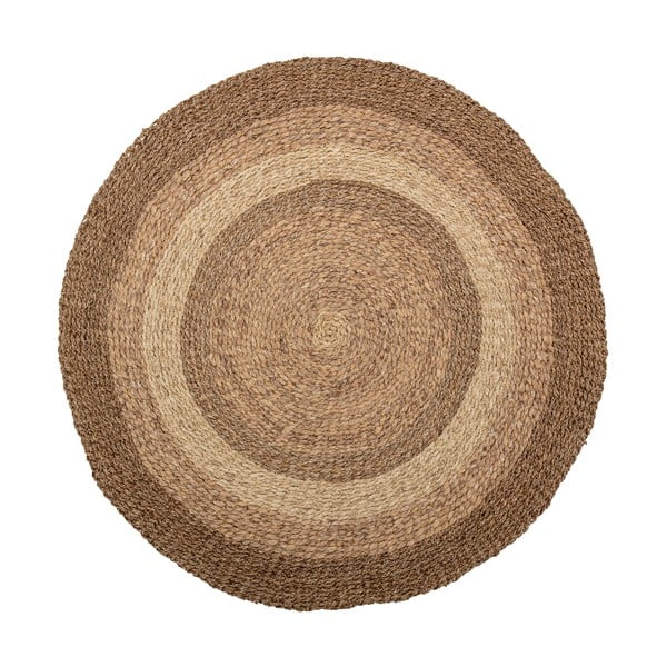 Okrągły dywan w naturalnym kolorze ø 150 cm Malic − Bloomingville