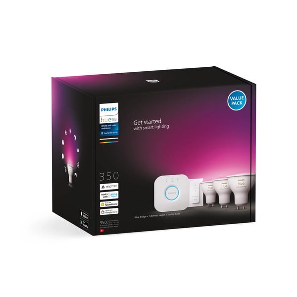 Inteligentny zestaw startowy 5 szt. z gwintem GU10, 6 W White and color ambiance – Philips Hue-image-2