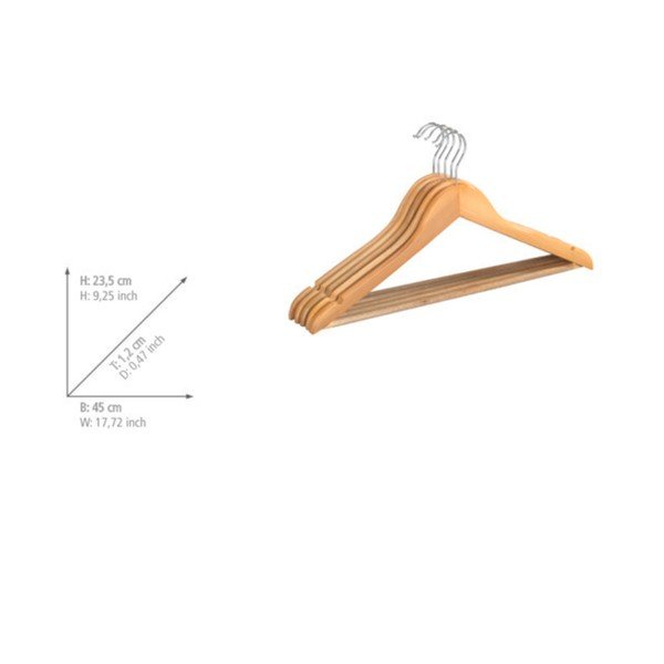 Drewniane wieszaki zestaw 5 szt. Eco – Wenko-image-1