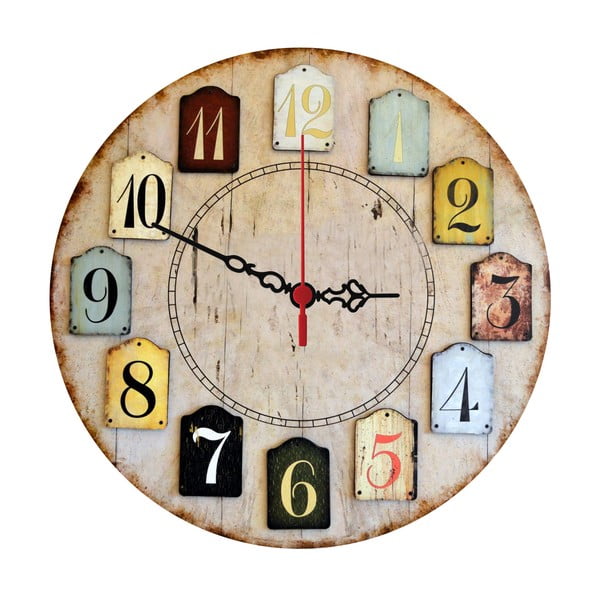 Zegar ścienny Numbers, 30 cm